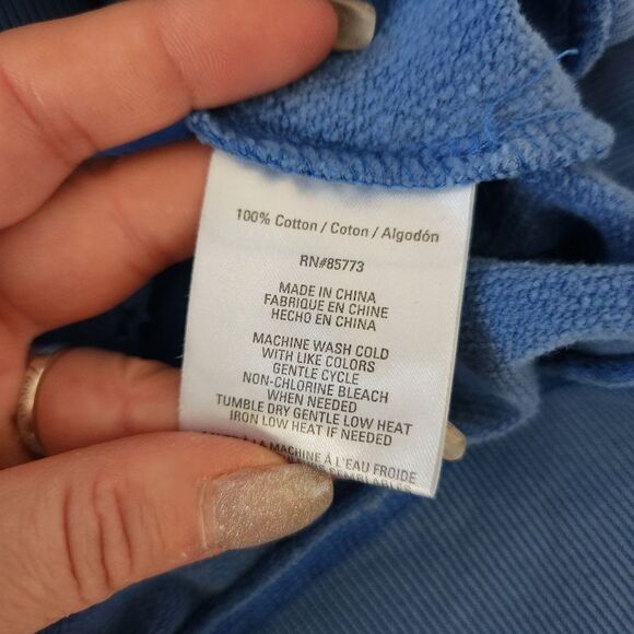 O'Neill Surf Light Blue Distressed Crewneck Sweatshirt Women's Size Medium - Picture 5 of 12